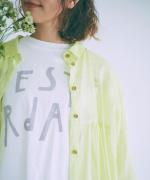 コットンラミースラブローン　2wayワンピース